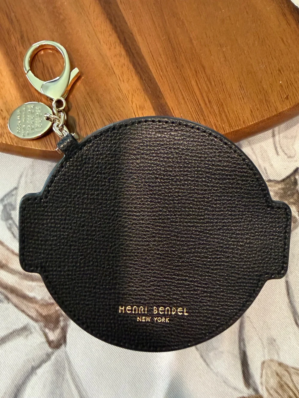 Henri Bendel Robot Gold-Tone Sparkle Coin Purse / Bag Charm NWOT